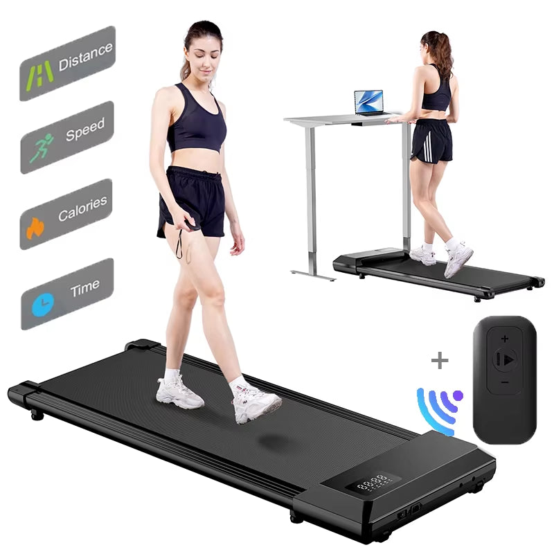 350Lbs Treadmill for Home 2.5HP Treadmills Walking Pad LCD Digital Data Display 2In1 Walking Running Fitness Exercise Machine