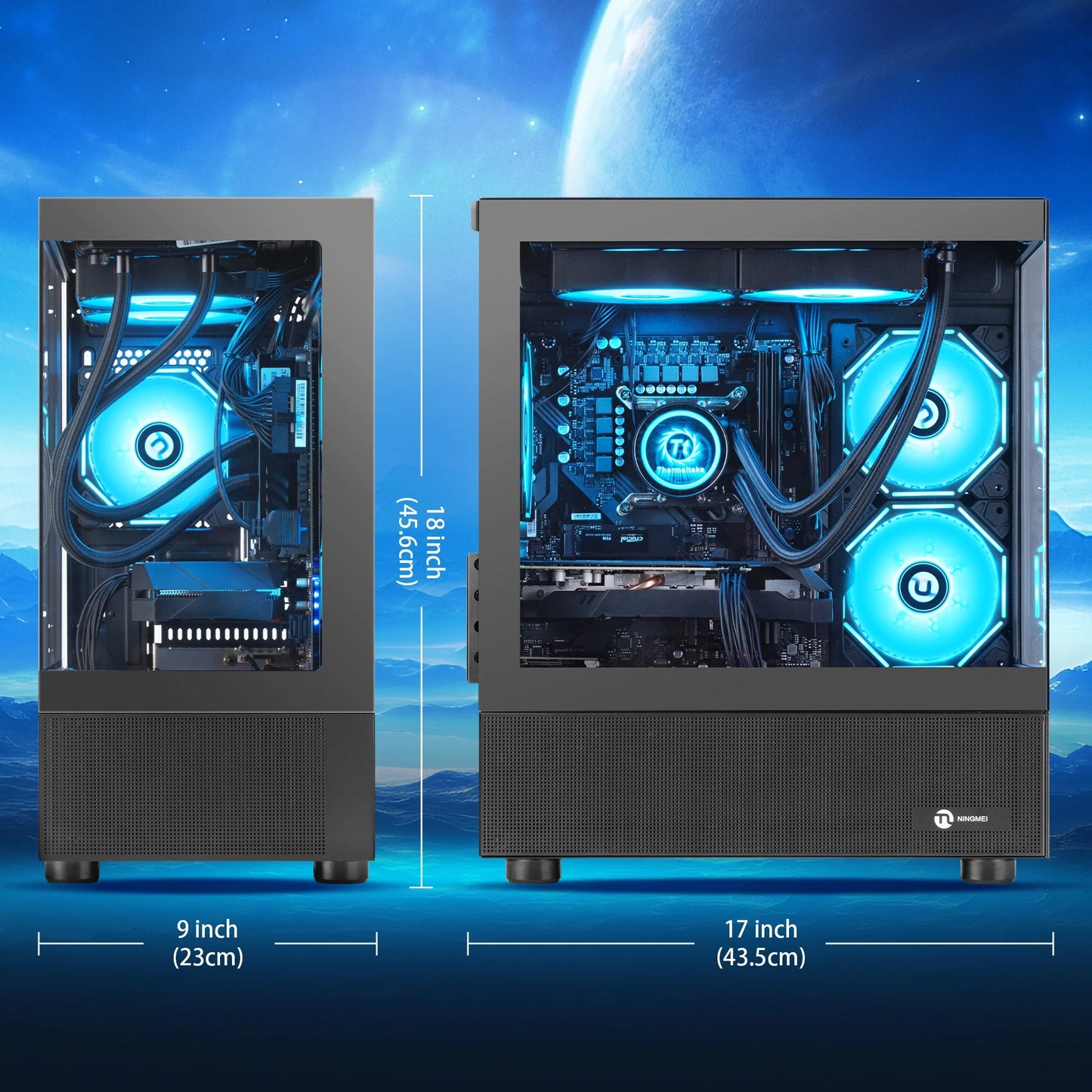 Gaming PC AMD Ryzen 7 5700X NVIDIA RTX 5060 Ti 32GB RAM 1TB SSD Wifi PC Gaming Black