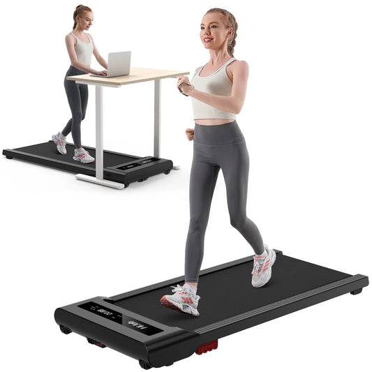 Walking Pad, under Desk Treadmill 300 Lb Capacity with LED Display for Home Office Walking/Running