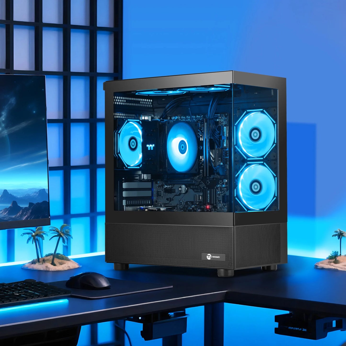 Lumishore Gaming PC AMD Ryzen 5 5600GT 16GB RAM 1TB SSD Wifi PC Gaming Black