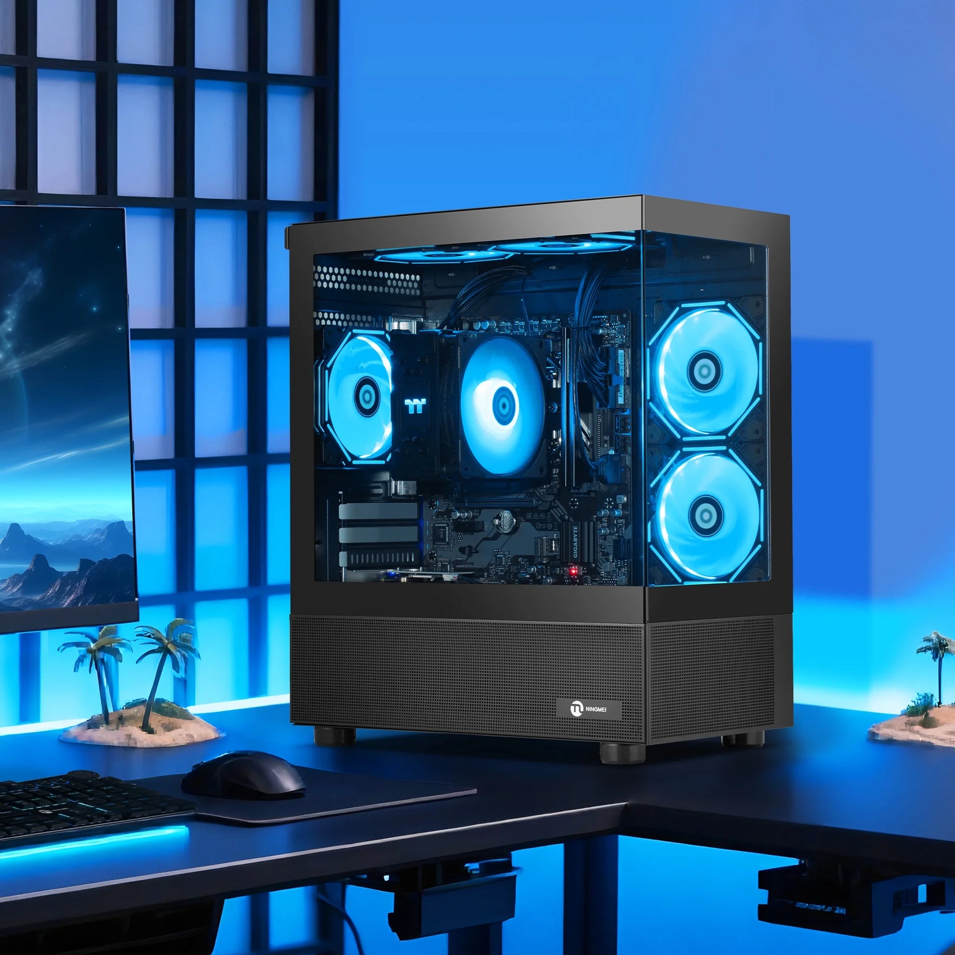 Lumishore Gaming PC AMD Ryzen 5 5600GT 16GB RAM 1TB SSD Wifi PC Gaming Black