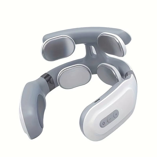 Portable Neck Massager for Neck Pain, Intelligent Portable Neck Massager with Heat Function, USB Charging Neck Relax Massager