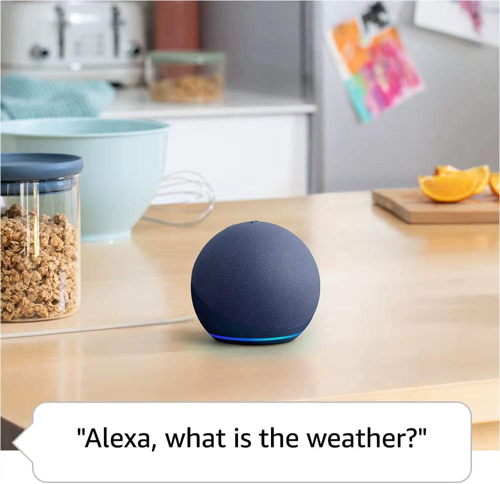 Best Seller Original Echo Dot 5Th Gen Smart Speaker Bundle Alexa Voice Google Assistant Wireless Clock Outdoor Portable