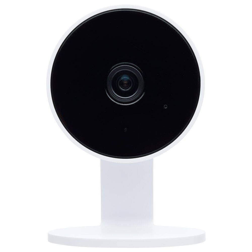 Starfish Wireless Smart Indoor Plug-In Security Camera with Color Night Vision Two-Way Talk, White