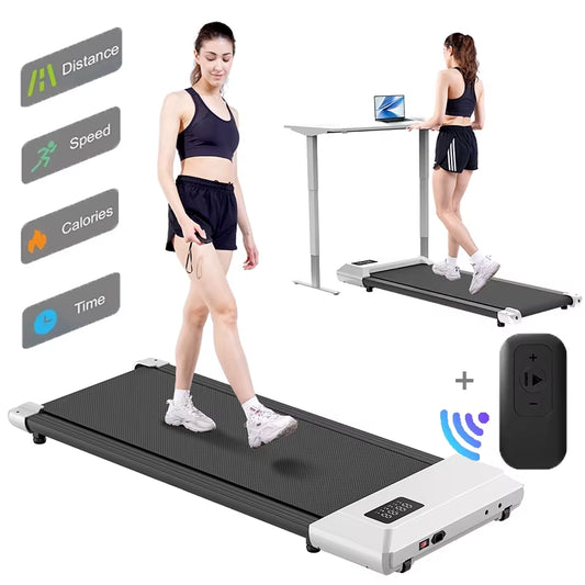 350Lbs Treadmill for Home 2.5HP Treadmills Walking Pad LCD Digital Data Display 2In1 Walking Running Fitness Exercise Machine