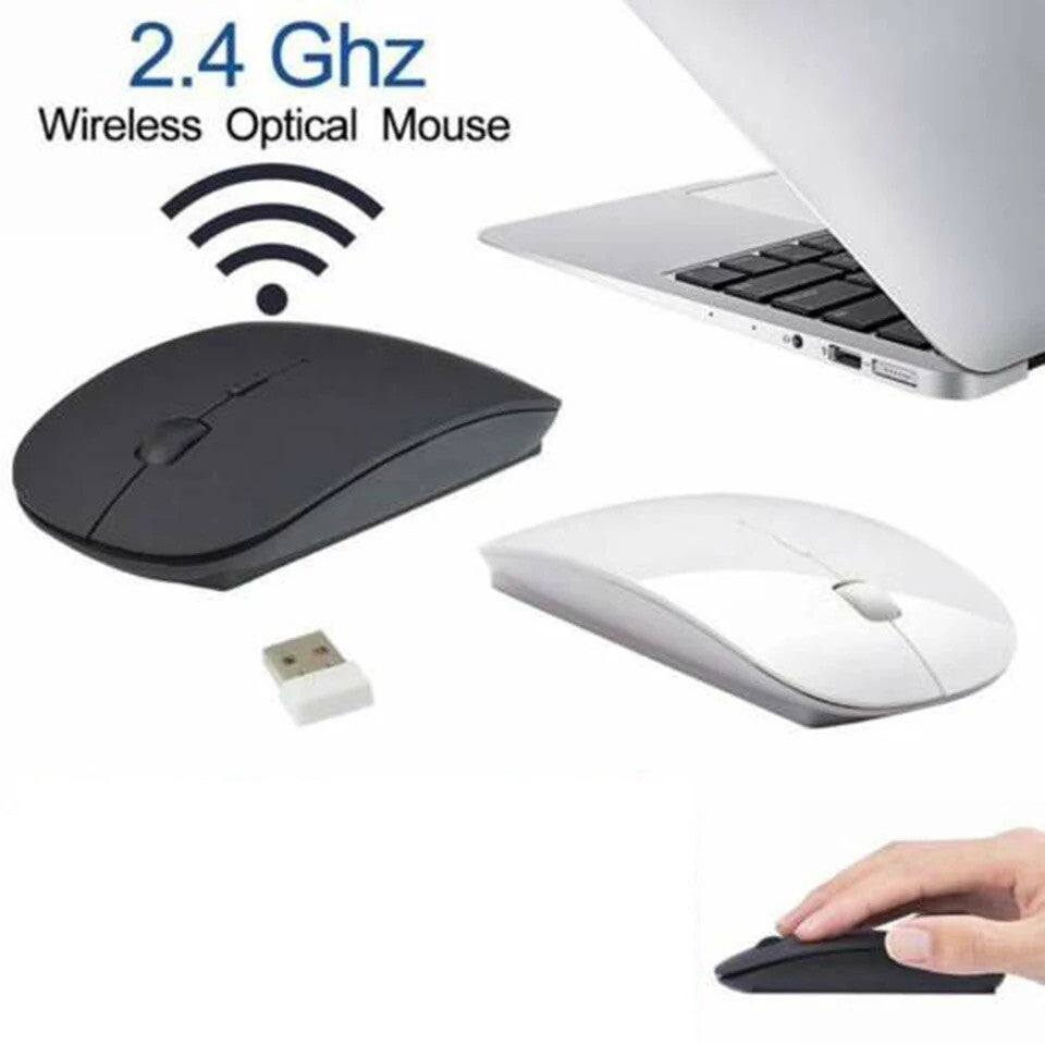 2.4Ghz USB Wireless Optical Mouse Mice for Apple Mac Macbook Pro Air PC