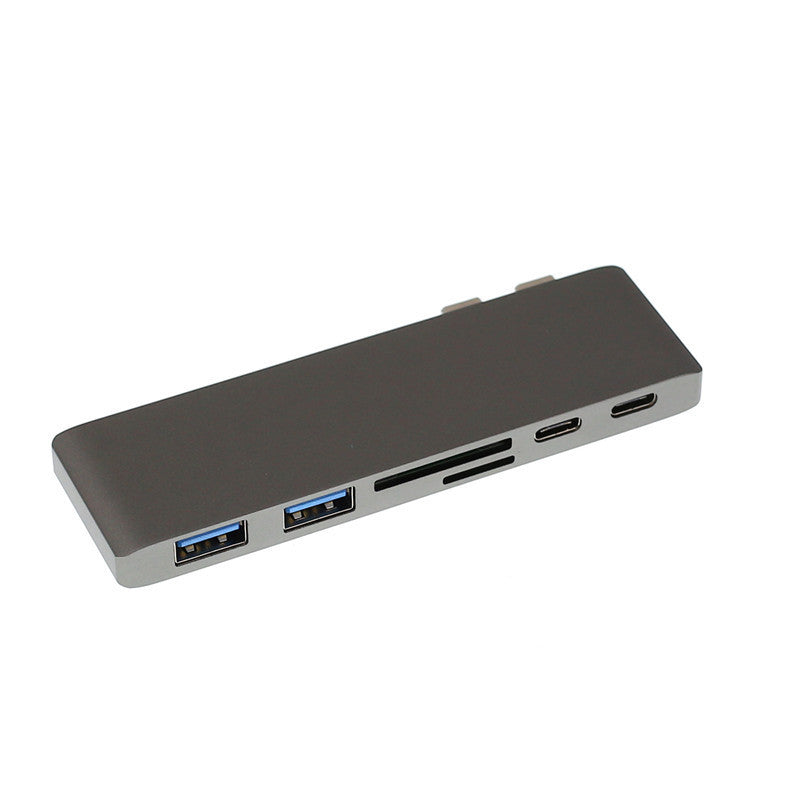 Compatible with Apple, Dual Type-C Hub Adapter for Macbook Pro & Air