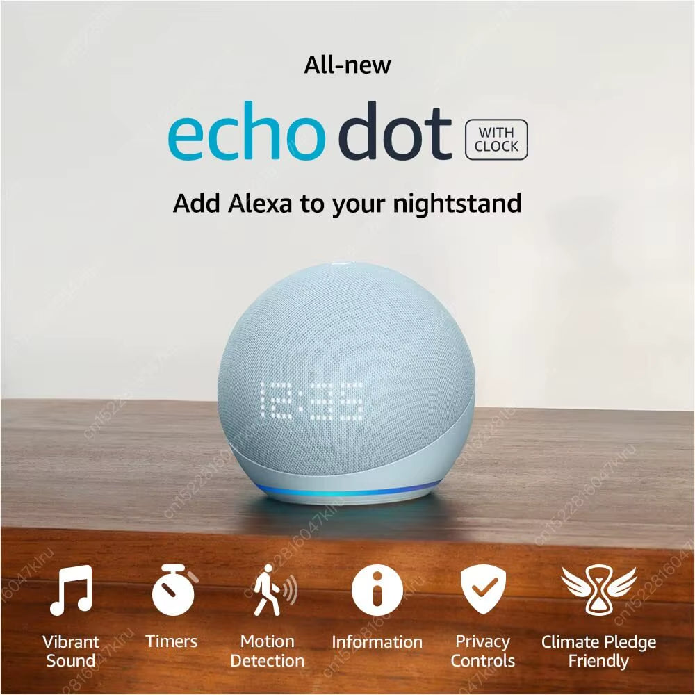 Original Alexa 5Th Generation Echo Dot Smart Sound Control Portable Bluetooth Speaker Home Voice Assistant