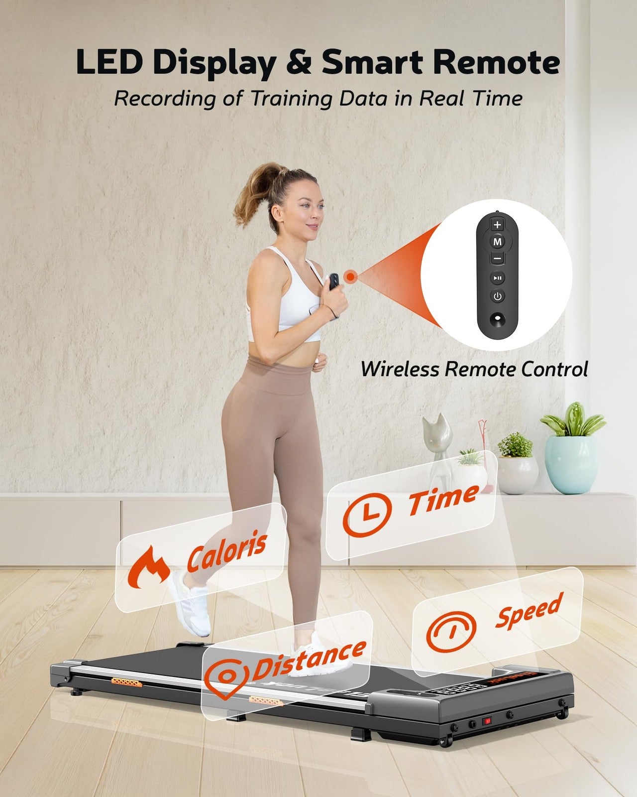 Mini Walking Jogging Machine: 3-In-1 Walking Pad with Incline, 2.5HP for Home