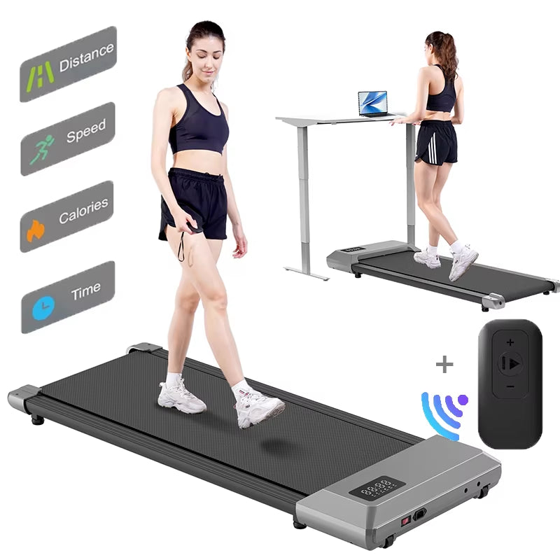 350Lbs Treadmill for Home 2.5HP Treadmills Walking Pad LCD Digital Data Display 2In1 Walking Running Fitness Exercise Machine