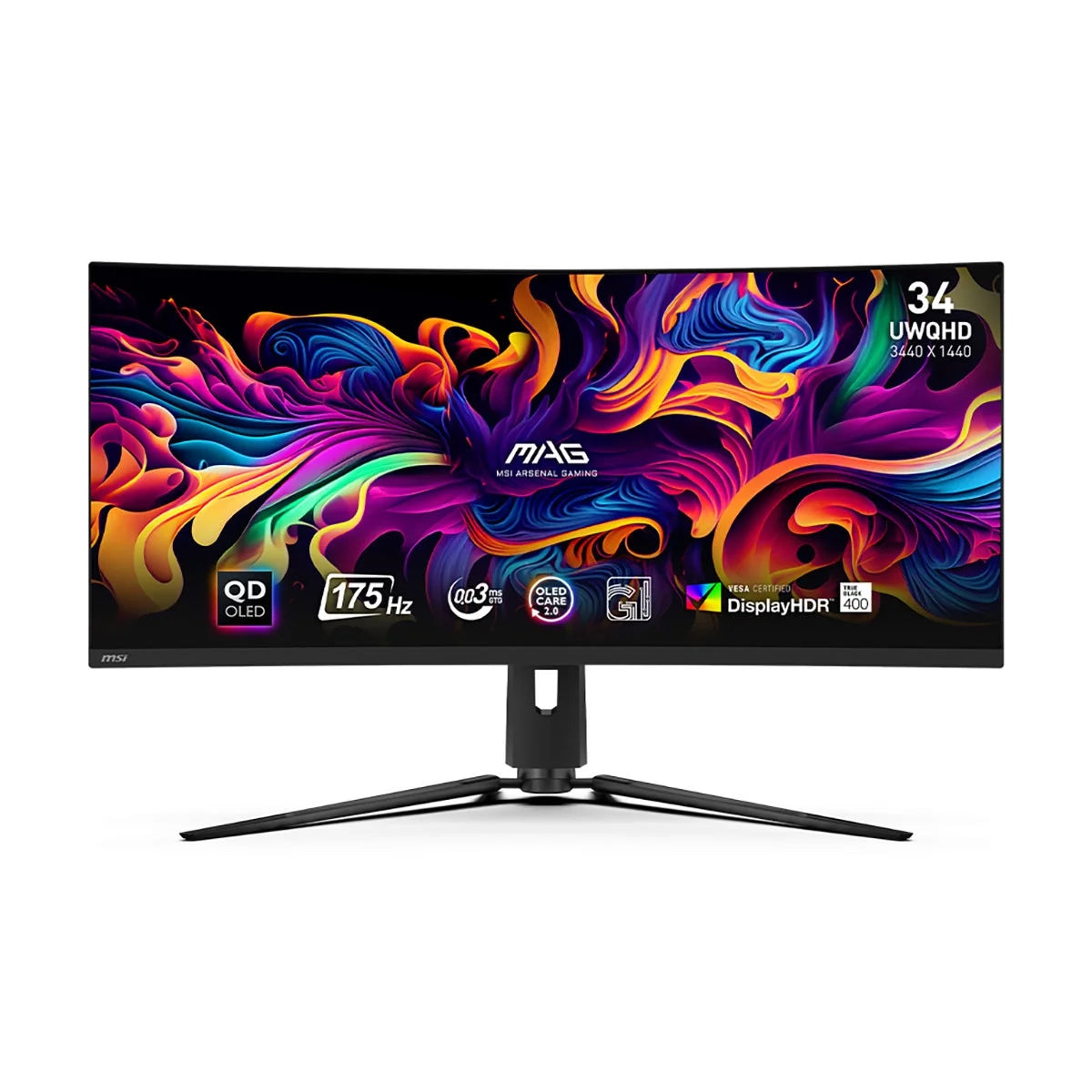 MAG 321CUP QD-OLED 32" Class 4K UHD Curved Screen Rugged Gaming OLED Monitor - 16:9 (Mag321Cupqd-Oled)