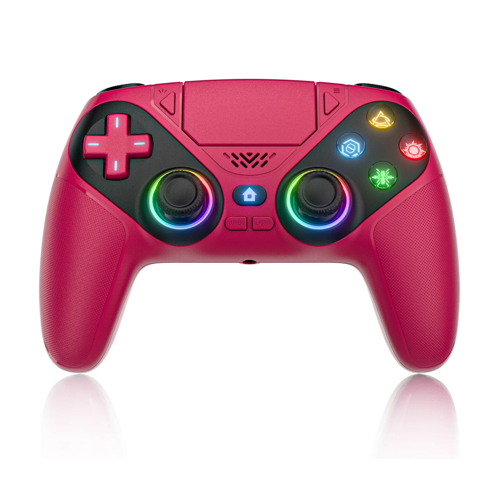 Wireless Gaming Controller Compatible for Ps5/Ps5 Pro/Pc with Hall Joystick Dual Vibration Bluetooth Gamepad Turbo Programming