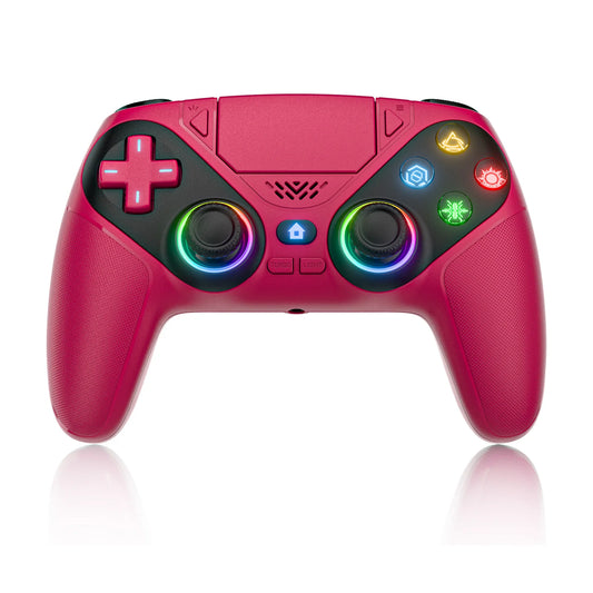 Wireless Gaming Controller Compatible for Ps5/Ps5 Pro/Pc with Hall Joystick Dual Vibration Bluetooth Gamepad Turbo Programming