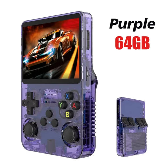 Portable R36S 128GB Handheld Game Console Linux System 3.5 Inch IPS Screen Pocket Video Player for MAME/N64/PS1 /CPS1/CPS2/CPS