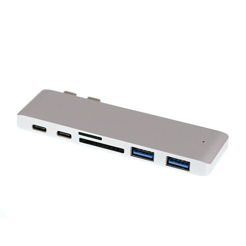 Compatible with Apple, Dual Type-C Hub Adapter for Macbook Pro & Air