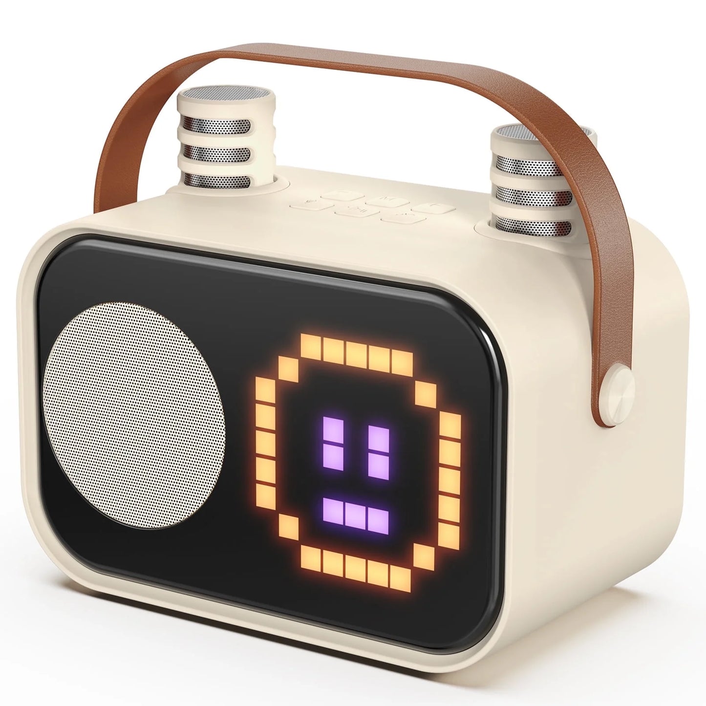 Karaoke Machine for Kids, Bluetooth Speaker with Microphone, Kids Karaoke Machine, 15 Animation Modes