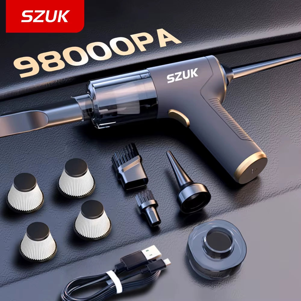 2025 Car Vacuum Cleaner New Mini Vacuum Cleaner Strong Suction Wireless Portable Cleaner Handheld Vacuum Cleaner for Car