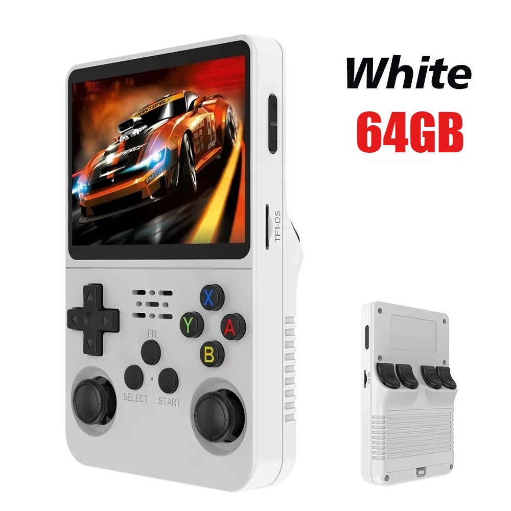Portable R36S 128GB Handheld Game Console Linux System 3.5 Inch IPS Screen Pocket Video Player for MAME/N64/PS1 /CPS1/CPS2/CPS