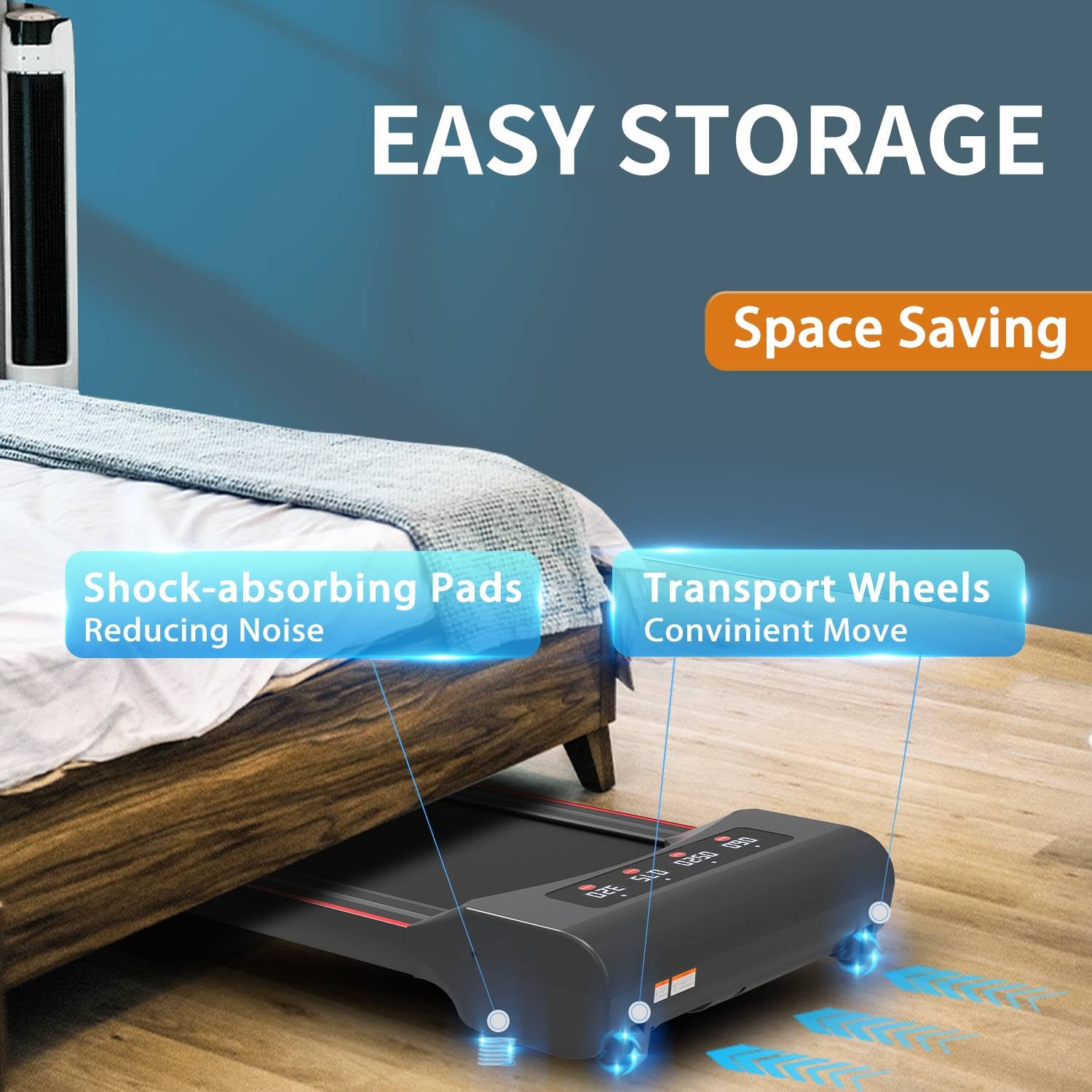 Under Desk Treadmill Machine Walking Pad for Home Office