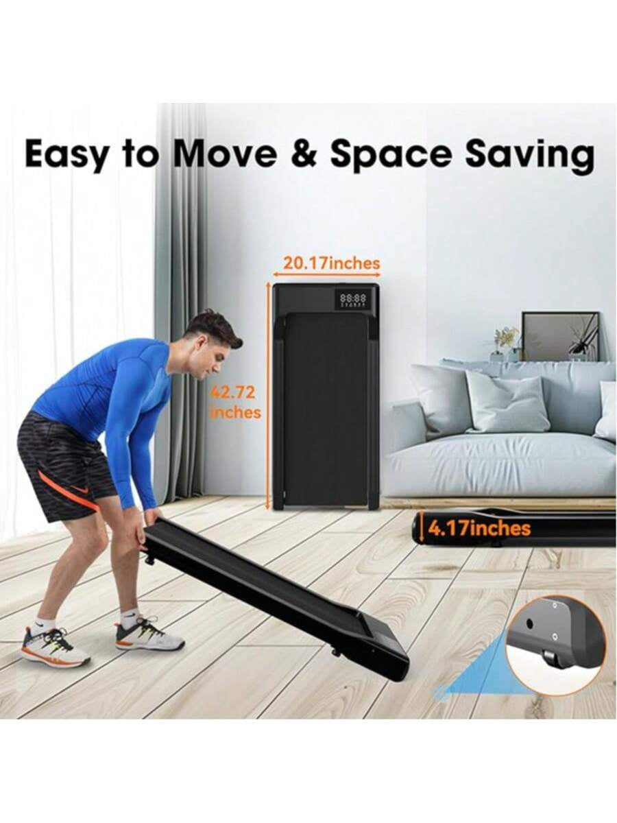 2 In1 Walking Pad 300Lbs Capacity, under Desk Treadmill, for Home/Office