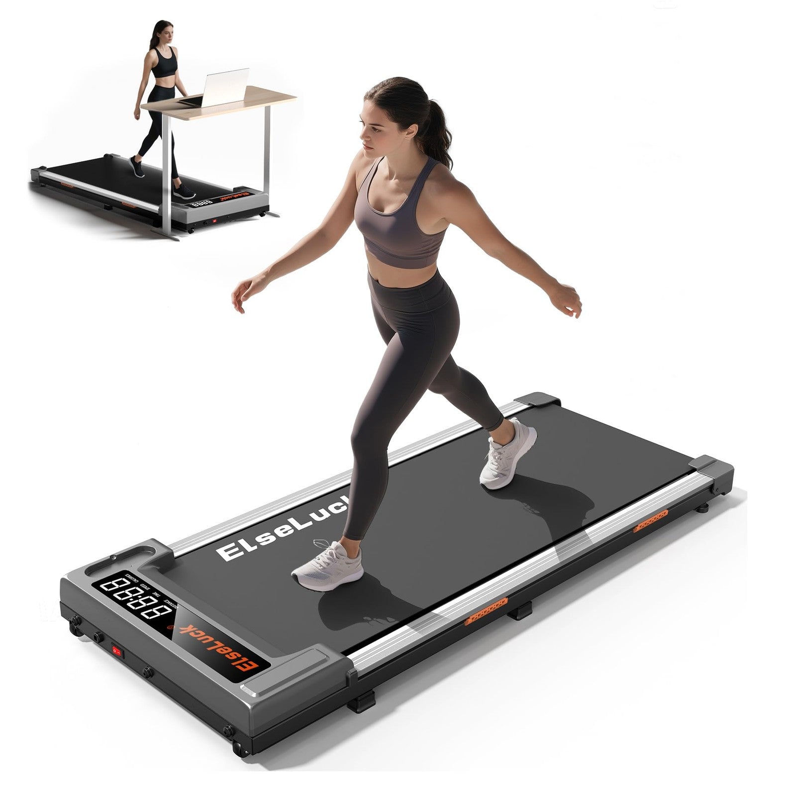 Mini Walking Jogging Machine: 3-In-1 Walking Pad with Incline, 2.5HP for Home
