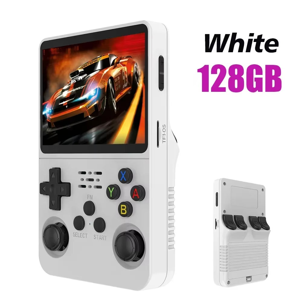 Portable R36S 128GB Handheld Game Console Linux System 3.5 Inch IPS Screen Pocket Video Player for MAME/N64/PS1 /CPS1/CPS2/CPS