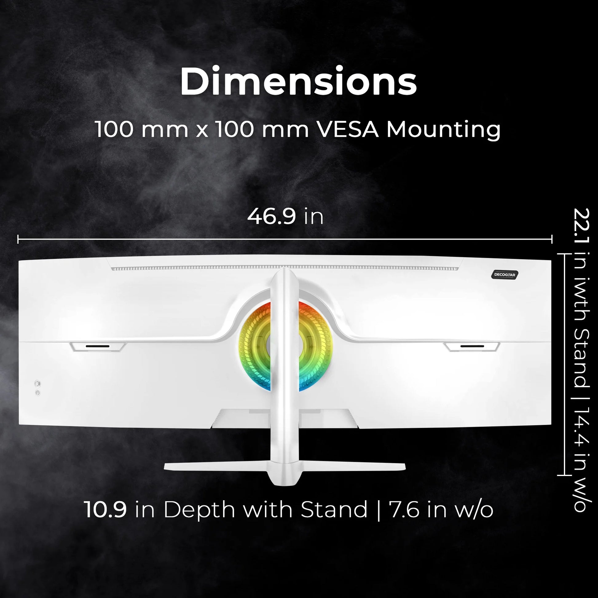 49" 5K2K White Curved Ultrawide Monitor with 65W USB-C, HDR, 120Hz, 1 Ms MPRT