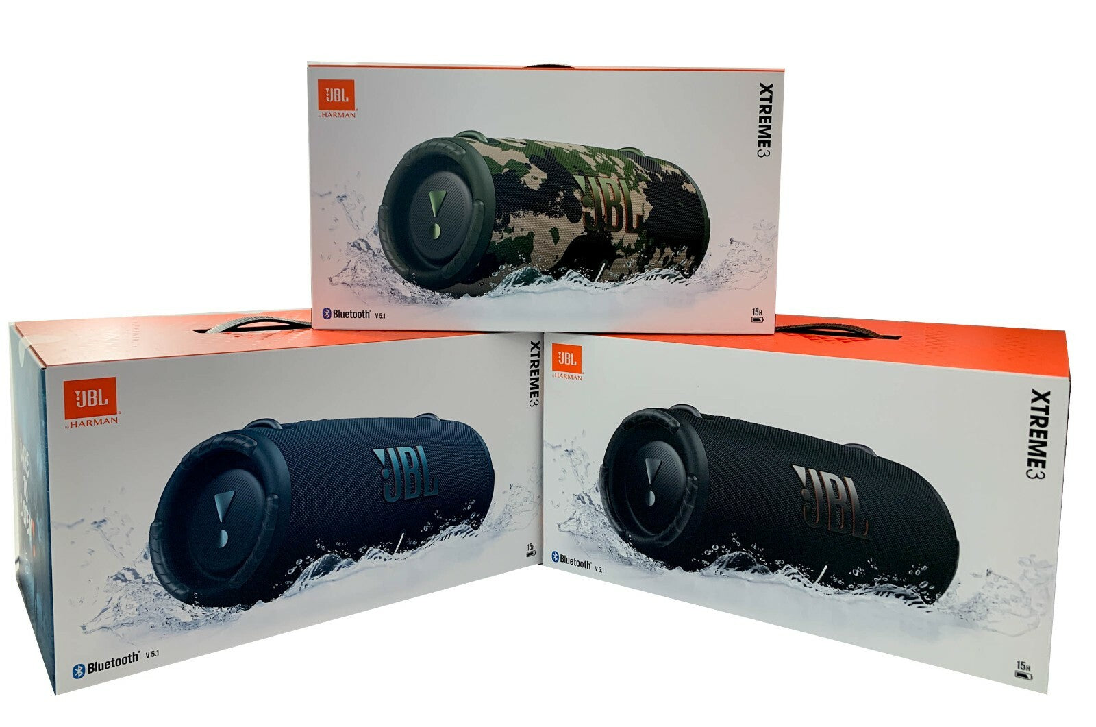 New JBL Xtreme 3 Portable Waterproof Wireless Bluetooth Speaker - Black, Colors