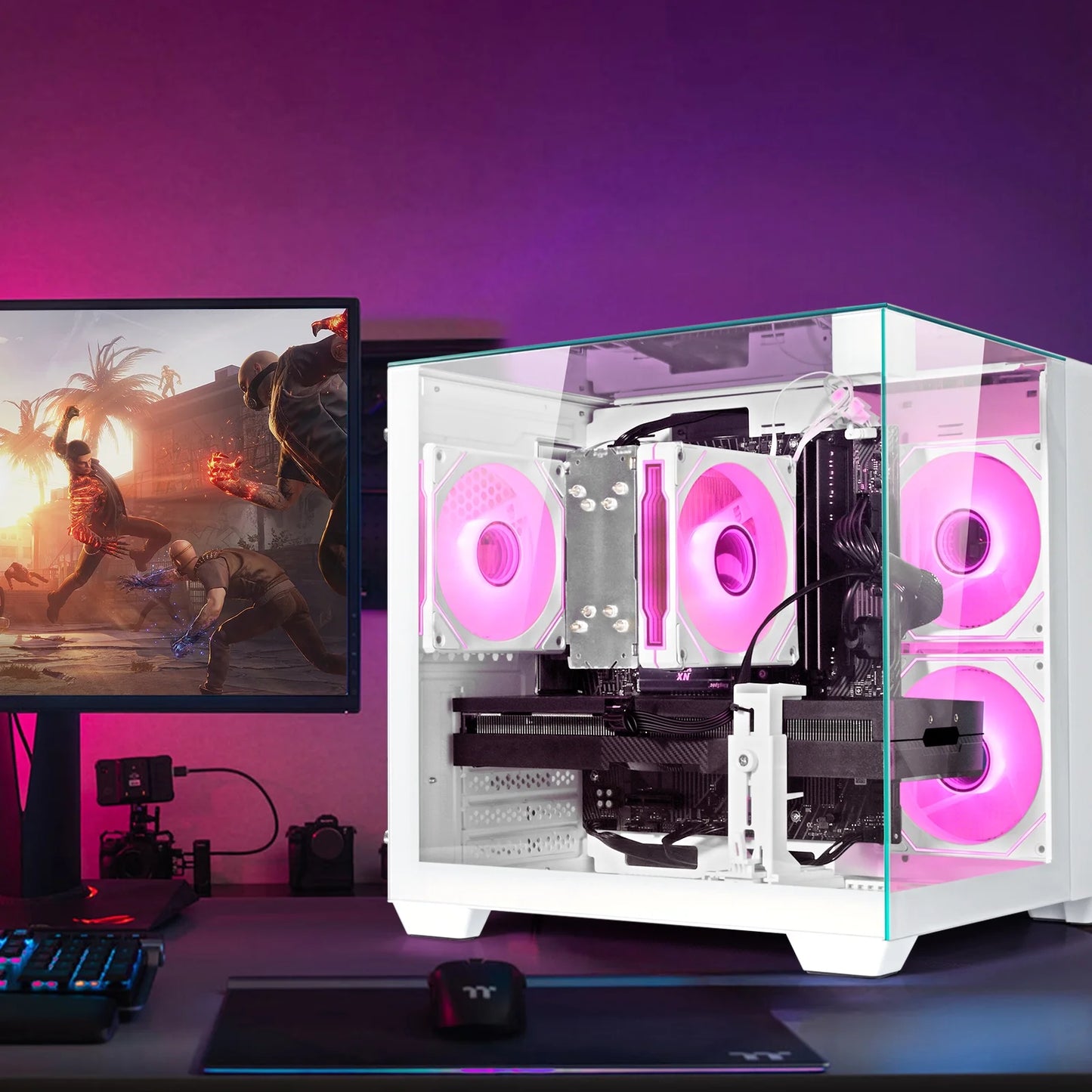Gaming PC Desktop, Ryzen 7 5700X, 32GB DDR4, RTX 5060 8GB, 1TB Nvme SSD, Wifi 6