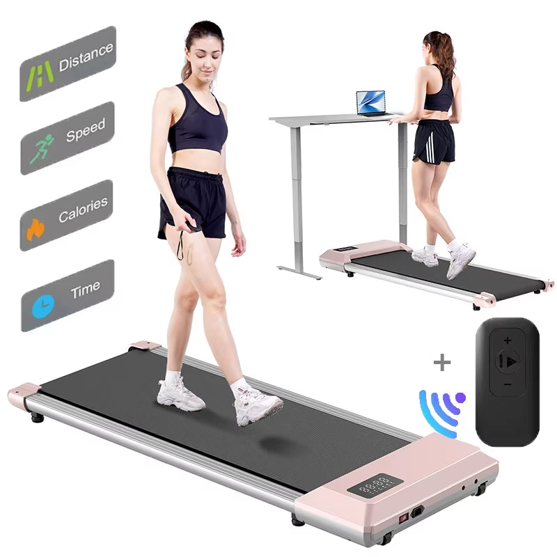 350Lbs Treadmill for Home 2.5HP Treadmills Walking Pad LCD Digital Data Display 2In1 Walking Running Fitness Exercise Machine