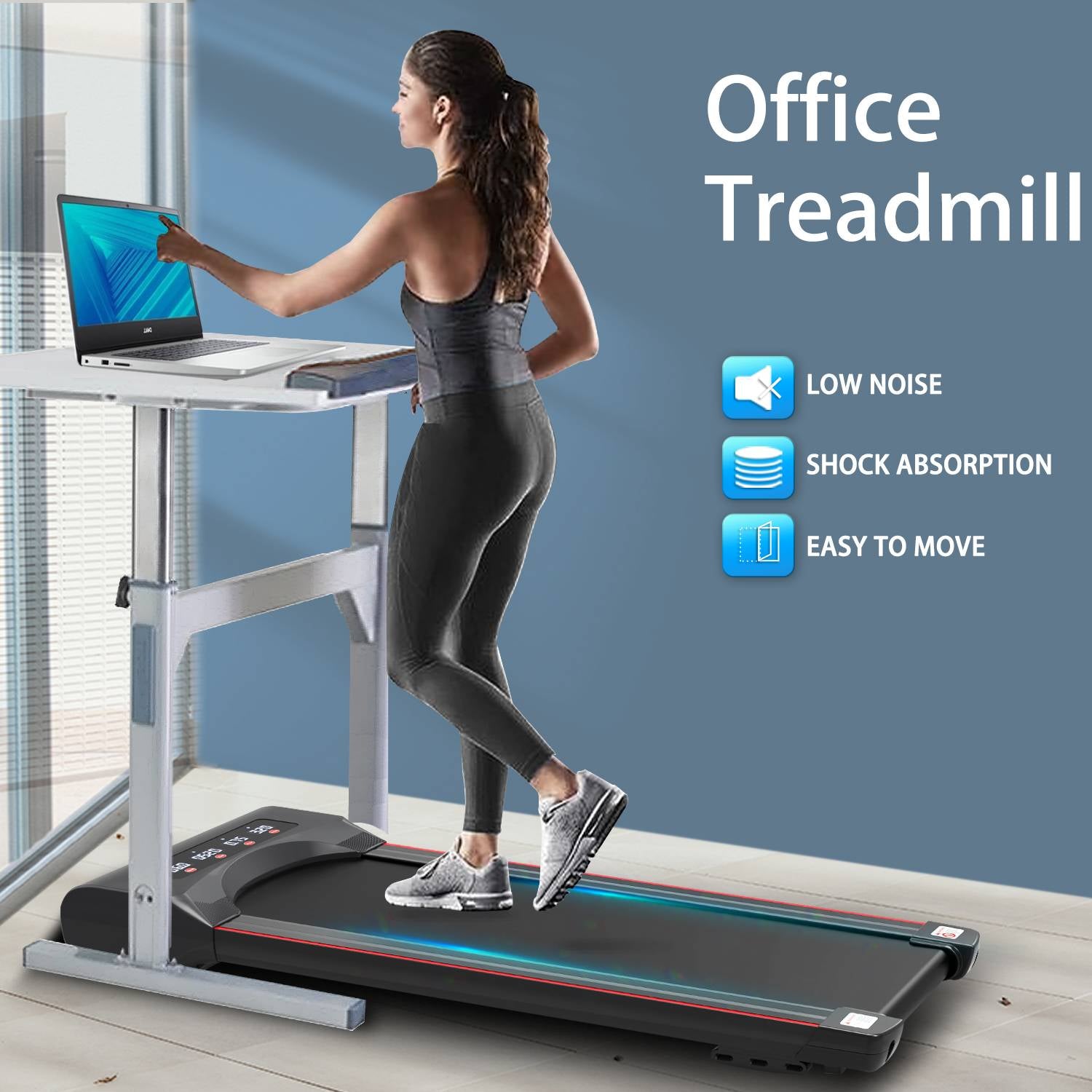 Under Desk Treadmill Machine Walking Pad for Home Office