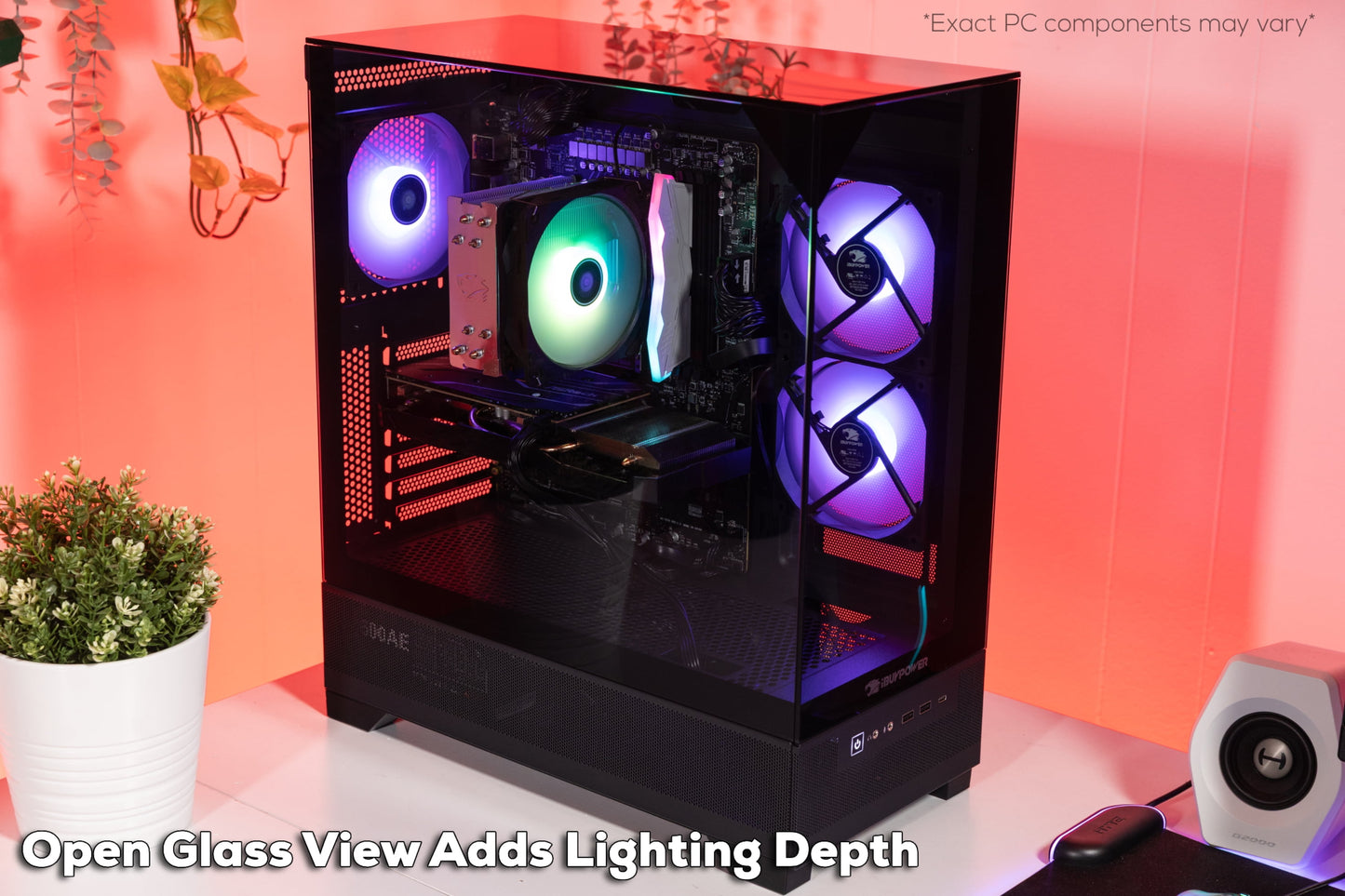 ESA7R77XT01 Gaming PC Desktop - AMD Ryzen 7 8700F, AMD Radeon RX 7700 XT 12GB, 32GB DDR5 Non-Rgb RAM, 1TB Nvme SSD