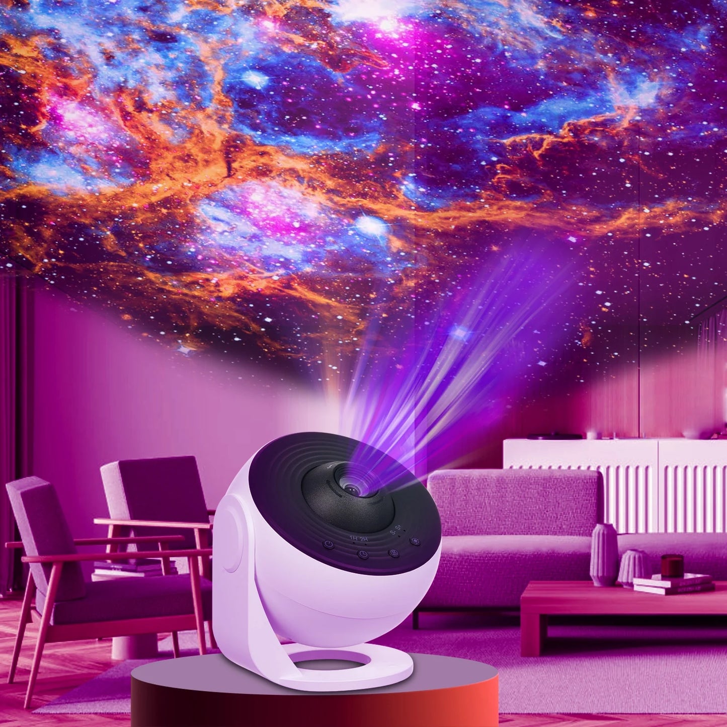 Galaxy Projector for Bedroom: HD 13 in 1 Star Projector Pro - Kids Night Light Projector | Planetarium Projector with 3 Timer Adjustable Focus & Speeds - LED Space Galaxy Lamp Room Decor Ambient Ligh