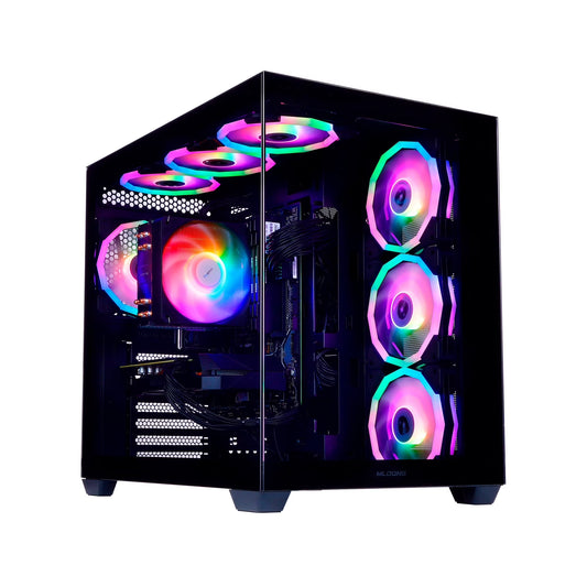 PC Gamer Gaming Desktop, AMD Ryzen 5 5500, Radeon RX 6600 8GB, 16GB DDR4, 1TB SSD, Black, WIFI, Windows 11 Home