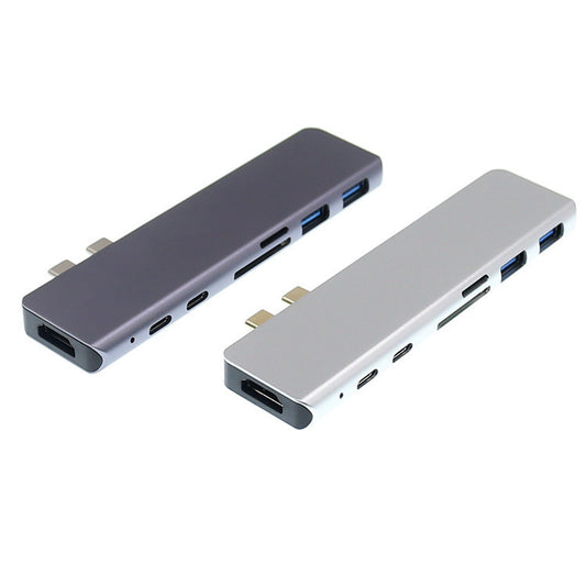 Compatible with Apple, Dual Type-C Hub Adapter for Macbook Pro & Air