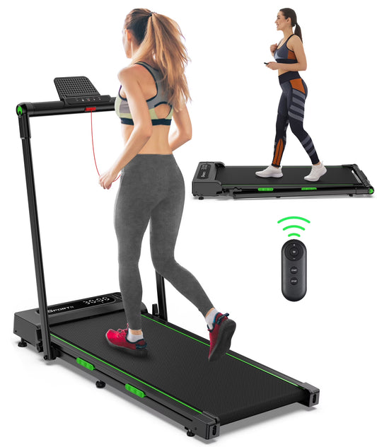 2 in 1 Walking Pad for Home/Office,Folding Treadmill 2.5Hp, under Desk Treadmill with Remote,0.6-7.6Mph