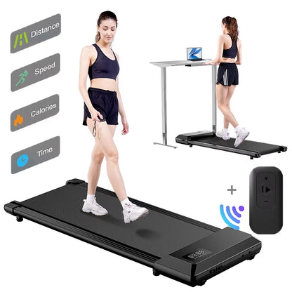 350Lbs Treadmill for Home 2.5HP Treadmills Walking Pad LCD Digital Data Display 2In1 Walking Running Fitness Exercise Machine
