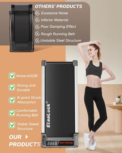 Mini Walking Jogging Machine: 3-In-1 Walking Pad with Incline, 2.5HP for Home