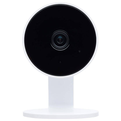 Starfish Wireless Smart Indoor Plug-In Security Camera with Color Night Vision Two-Way Talk, White