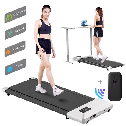 350Lbs Treadmill for Home 2.5HP Treadmills Walking Pad LCD Digital Data Display 2In1 Walking Running Fitness Exercise Machine
