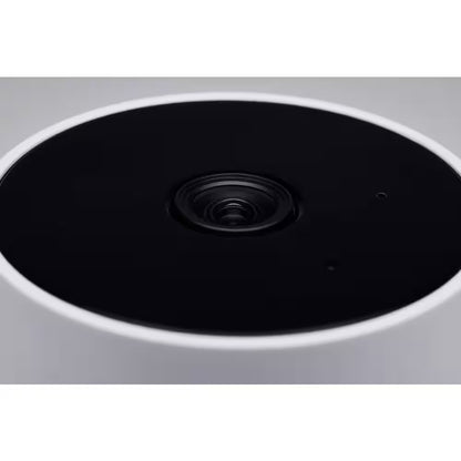 Starfish Wireless Smart Indoor Plug-In Security Camera with Color Night Vision Two-Way Talk, White