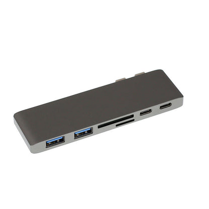 Compatible with Apple, Dual Type-C Hub Adapter for Macbook Pro & Air