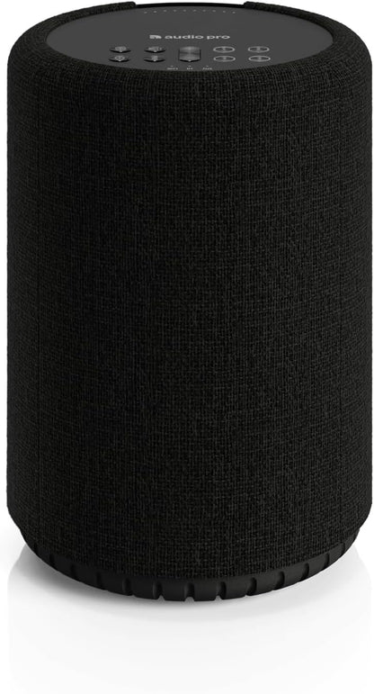 A10 MKII Wireless Multiroom Speaker | Wall Mountable, High Fidelity, Bluetooth Speaker W/Wifi & 3.5 Mm Audio Cable Input | Airplay2, Spotify Compatible | Black