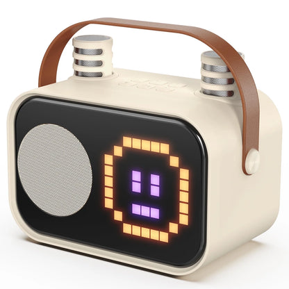 Karaoke Machine for Kids, Bluetooth Speaker with Microphone, Kids Karaoke Machine, 15 Animation Modes