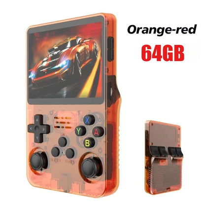 Portable R36S 128GB Handheld Game Console Linux System 3.5 Inch IPS Screen Pocket Video Player for MAME/N64/PS1 /CPS1/CPS2/CPS