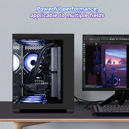 Gaming PC, AMD Ryzen 5 9600X,Radeon RX7650 Gre(Beat RTX4060), 1TB SSD, 32GB Ram,Desktop Computer Win 11,New
