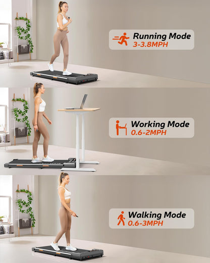 Mini Walking Jogging Machine: 3-In-1 Walking Pad with Incline, 2.5HP for Home