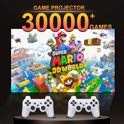 Android 11 Gaming Projector P30MAX 64GB TF Card Wireless Gaming Controller Dual WIFI 1280*720P Home Theater Portable Projector