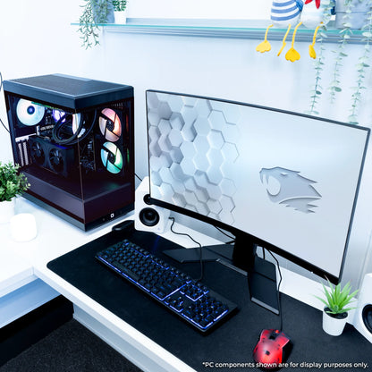 Y40 PRO Black Gaming PC Desktop Computer AMD Ryzen 7 9700X CPU, NVIDIA Geforce RTX 5070Ti 16GB GPU, 32GB DDR5 RGB 5200Mhz RAM, 1TB Nvme SSD, Windows 11 Home, Keyboard Mouse - Y40BA7N57T02