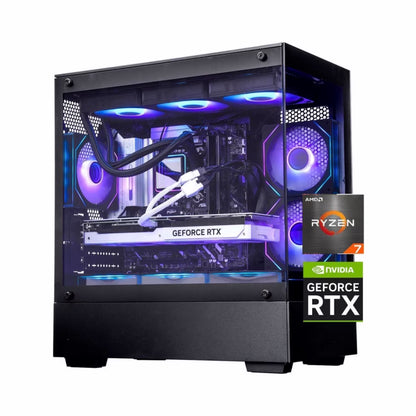 Gaming Desktop PC, AMD Ryzen 7 9700X, NVIDIA RTX 5060 8G , 32GB Ddr5, 1TB SSD, Windows 11 Home
